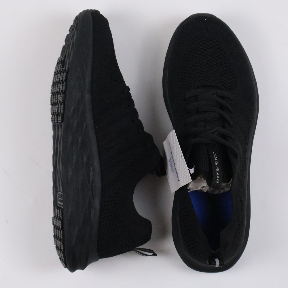 Shoes For Crews Liberty Slip Resistant Work Sneakers Black Knit NWT